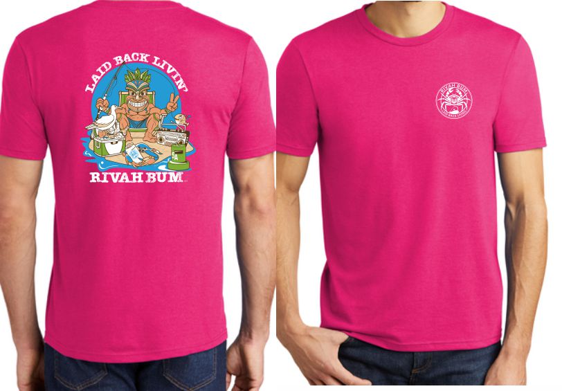 Tiki | Laid Back Living - Short Sleeve Tee | Fuchsia Frost
