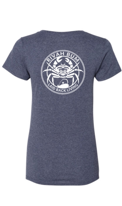 Women's Rivah Bum - Laid Back Living | V-Neck Short Sleeve Tee