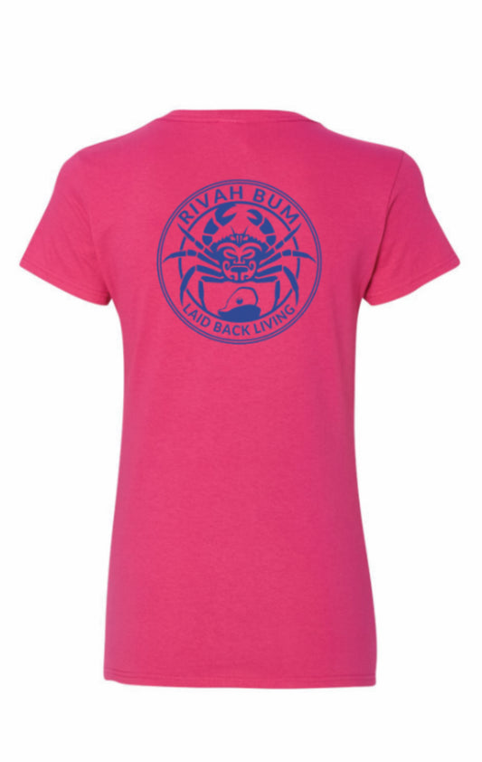 Women's Rivah Bum - Laid Back Living | V-Neck Short Sleeve Tee