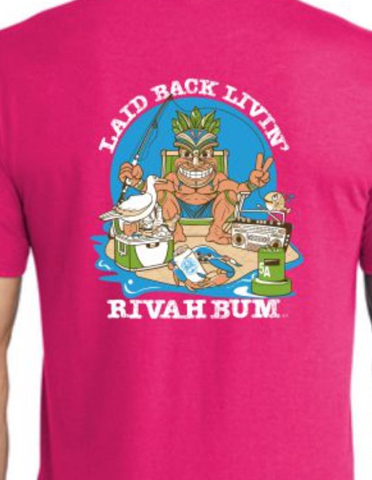 Tiki | Laid Back Living - Short Sleeve Tee | Fuchsia Frost