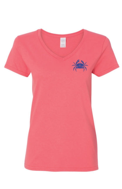 Women's Rivah Bum - Laid Back Living | V-Neck Short Sleeve Tee
