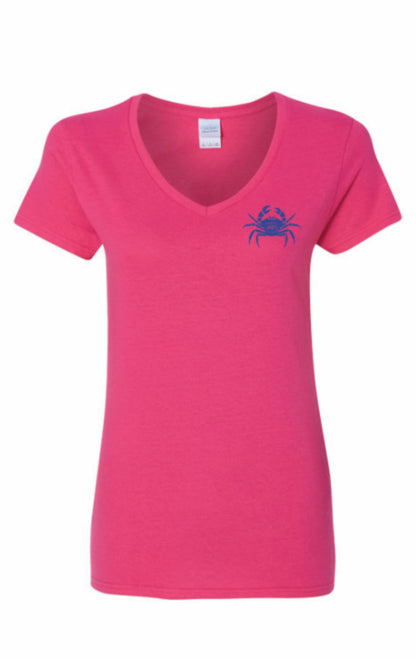 Women's Rivah Bum - Laid Back Living | V-Neck Short Sleeve Tee