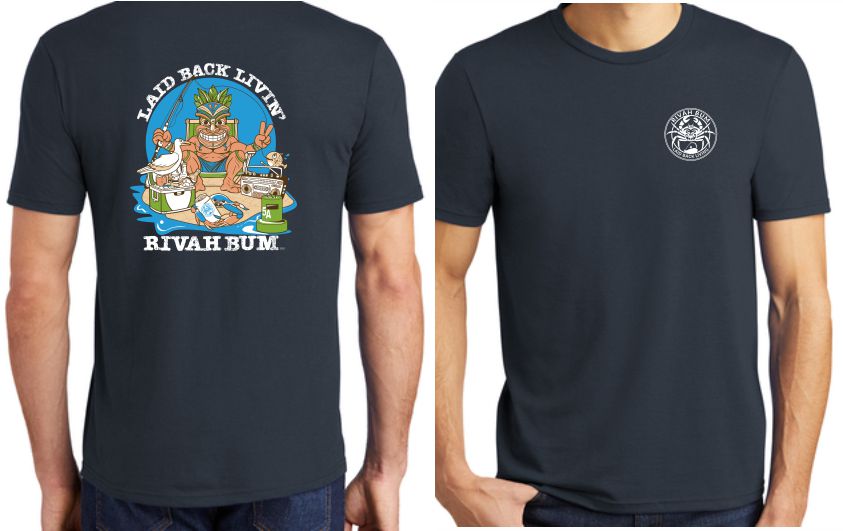 Tiki - New Navy | Laid Back Living - Short Sleeve Tee