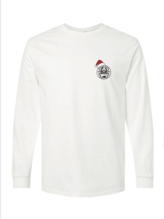 2024 Christmas Long sleeve Shirt - Rivah Bum Santa Crab