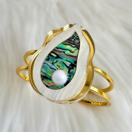 Gold Abalone Coastal Cuff