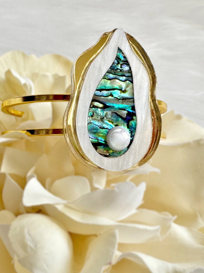 Gold Abalone Coastal Cuff