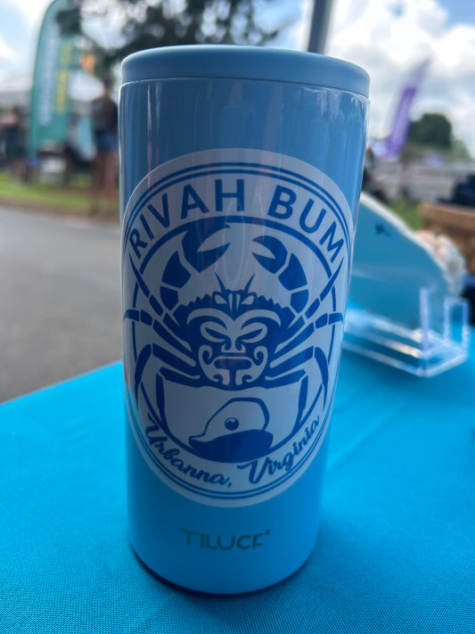 Rivah Bum | TILUCK Skinny Can Cooler for Slim Cans - Glitter Sky