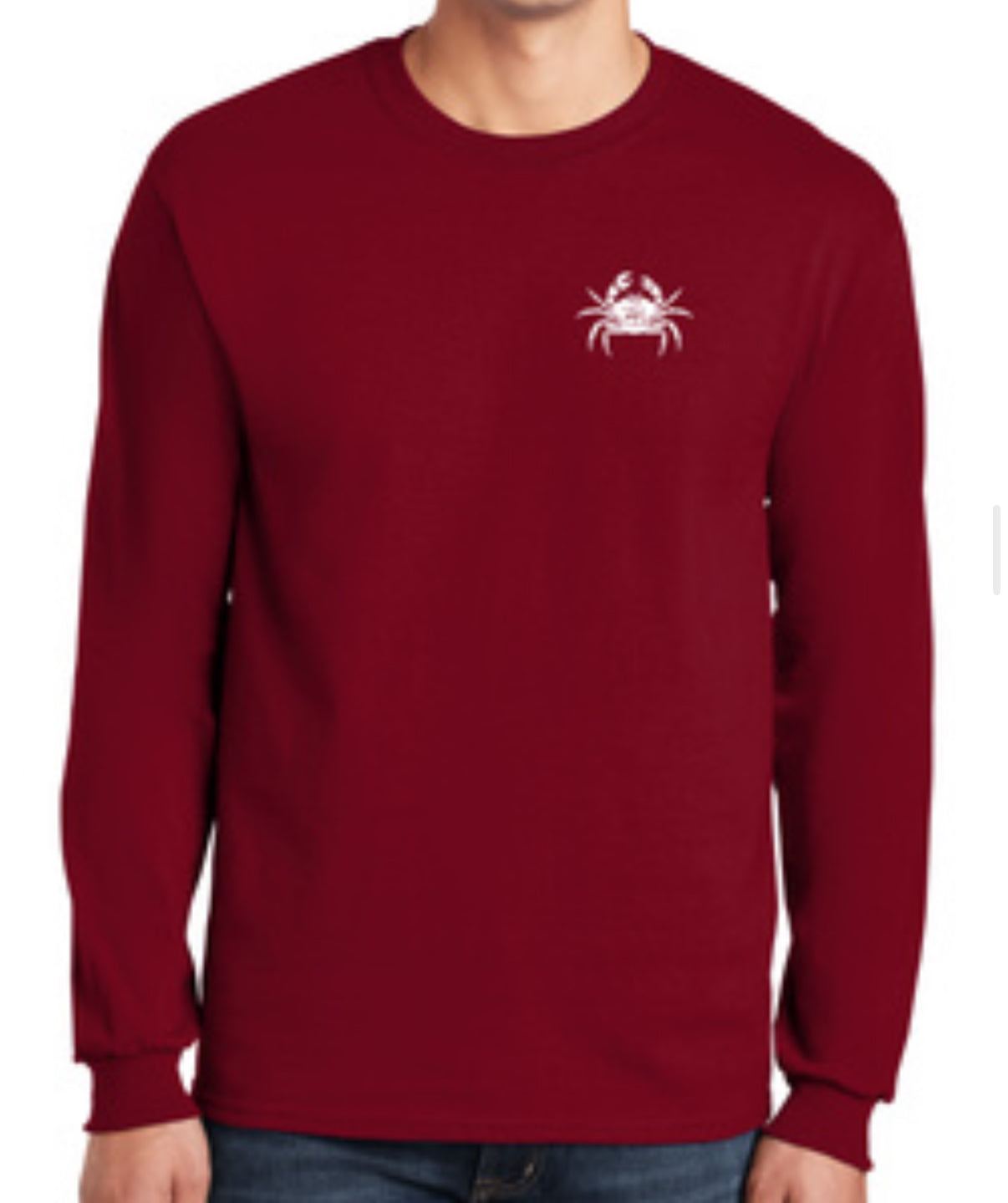 Laid Back Living - Rivah Bum | Unisex Long Sleeve Tee - Cardinal Red