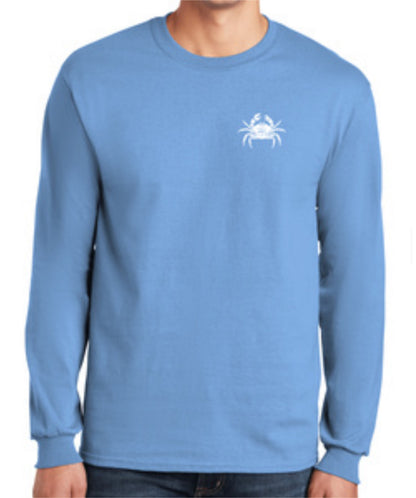 Laid Back Living - Rivah Bum | Unisex Long Sleeve Tee - Carolina Blue