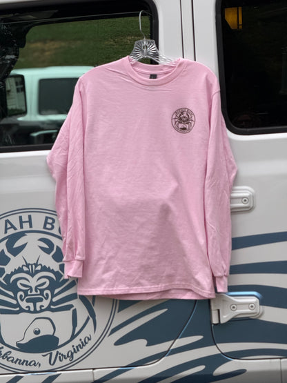 Oyster Life - Rivah Bum | Unisex Long Sleeve Tee - Light Pink