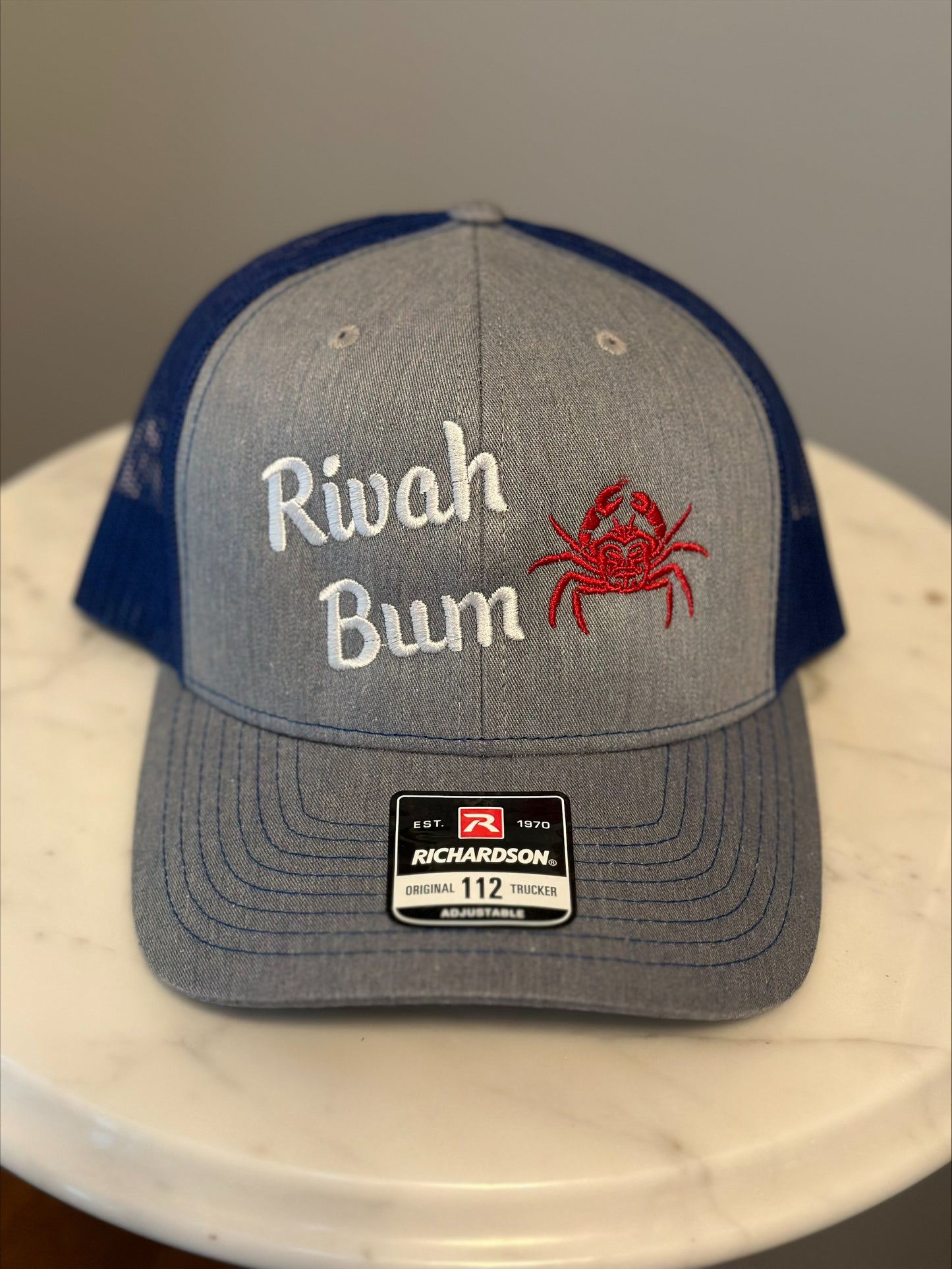 Rivah Bum Richardson - Snapback Trucker Hat - 112 | Heather Grey/Royal