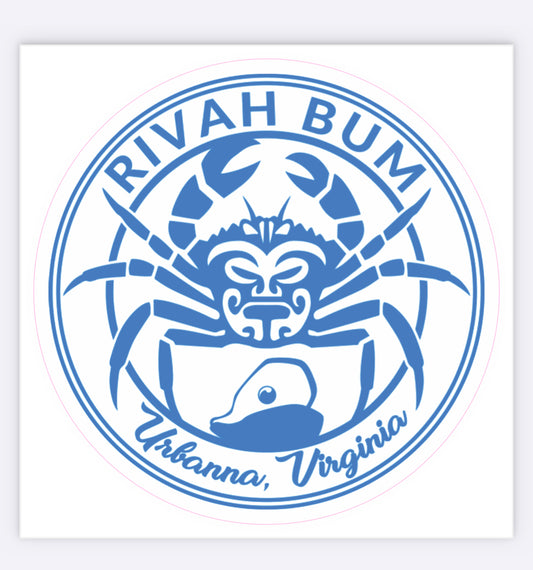 Rivah Bum Sticker - Blue