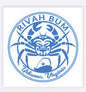 Rivah Bum Sticker - Blue