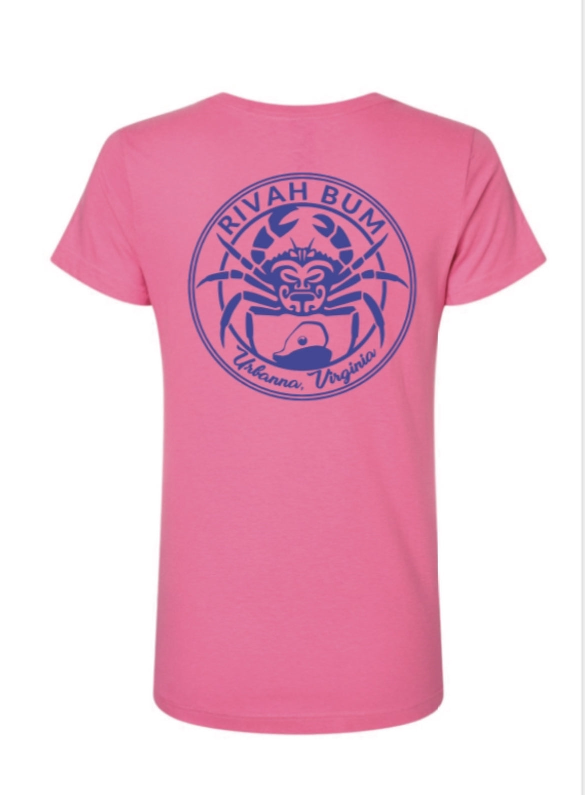 Women's Rivah Bum Urbanna, VA | V-Neck Short Sleeve Tee - Azalea